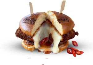 Mozzarella Burger con Chilly Dulce